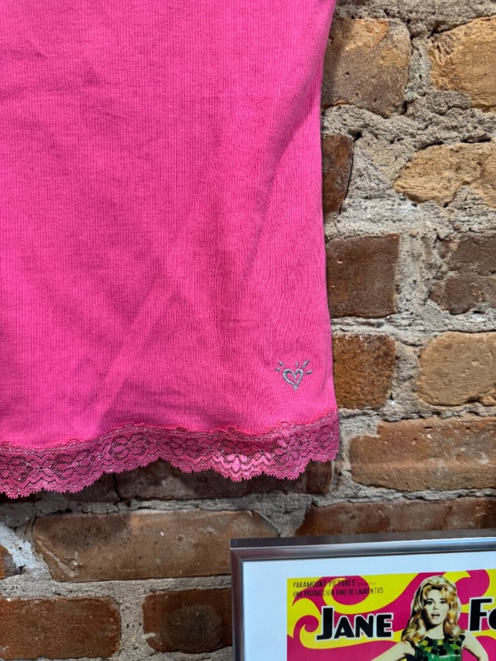 2010 JUSTICE PINK LACE TANK TOP - Picture 2 of 3
